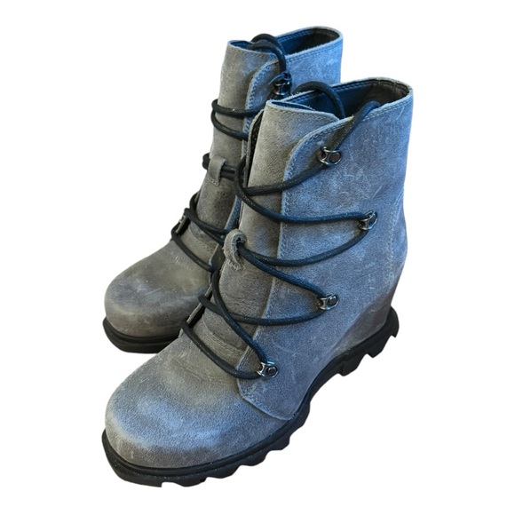 SOREL Joan Of Artic III Wedge Lace Boots Size 8 - Picture 5 of 8